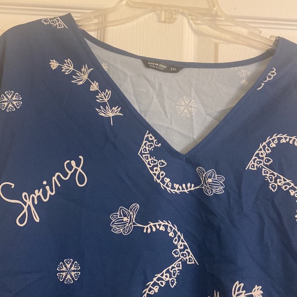 Blue Spring Poncho - Picture 2 of 4